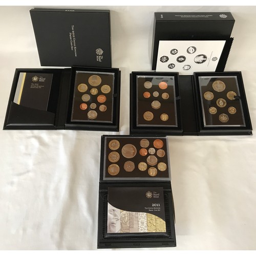 784 - Three boxed Royal Mint Proof Coin Collections to include 2011, 2012 and 2013. All with original boxe... 