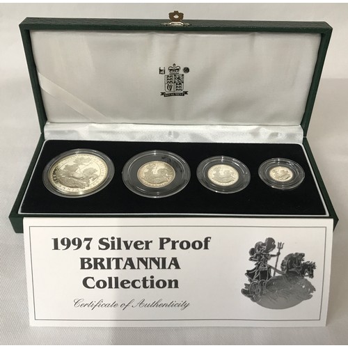 787 - Royal Mint 1997 Silver Proof Britannia Collection, cased with certificate.