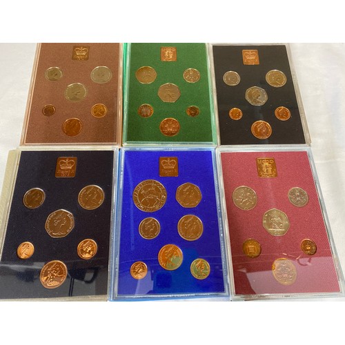 789 - Coinage of great Britain and northern Ireland 1970-1970. (10)