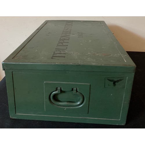 900 - A German field surgeons metal kit box  