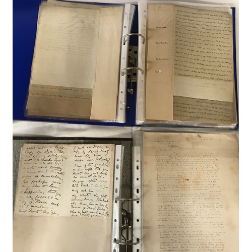 1264 - A quantity of hand written personal letters relating to the John Dyer family from the early 1700's t... 