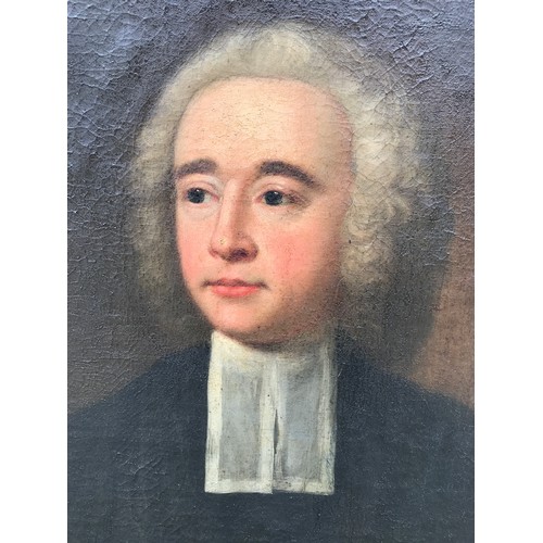 1272 - JOHN DYER (1699-1757) A oil on canvas, portrait of Thomas Dyer 74 x 61cms.