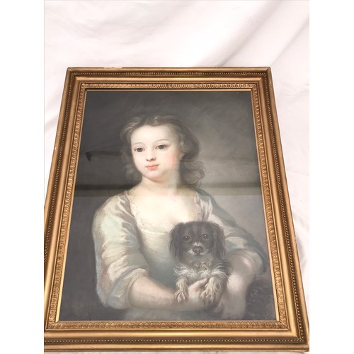 1276 - JOHN DYER (1699-1757) A pastel portrait of Sarah Dyer, daughter of the artist aged approximately 6 y... 