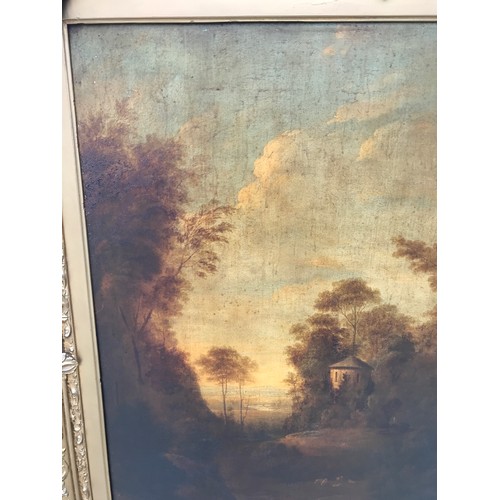 1278 - JOHN DYER (1699-1757) an oil on cradled canvas of an Italianate landscape 74 x 61cms. Illustrated in... 