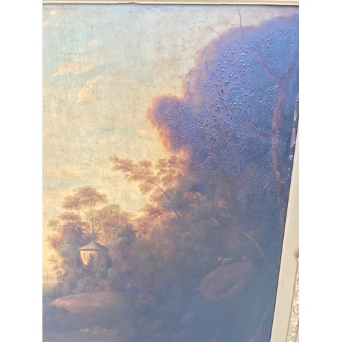 1278 - JOHN DYER (1699-1757) an oil on cradled canvas of an Italianate landscape 74 x 61cms. Illustrated in... 