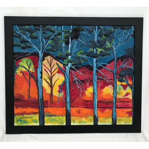 1283 - JEAN MILLER A framed oil painting on canvas by Jean Miller 2009 framed oil painting on canvas, view ... 