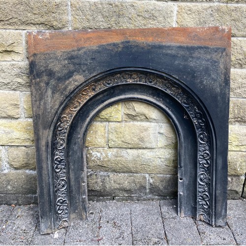 1553 - A 19thC cast iron fireplace insert.