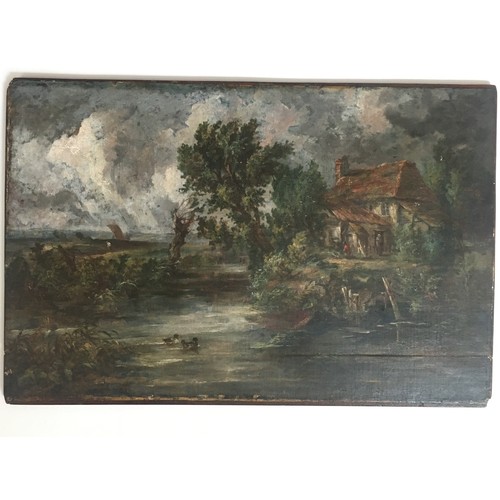 1278A - Attributed by the family to John Constable, an oil on canvas laid down on a panel. Inherited by the ... 