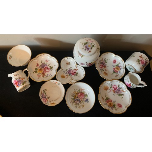 85A - A selection of Royal Crown Derby to include Derby Posies and other floral patterns.