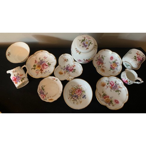 85A - A selection of Royal Crown Derby to include Derby Posies and other floral patterns.