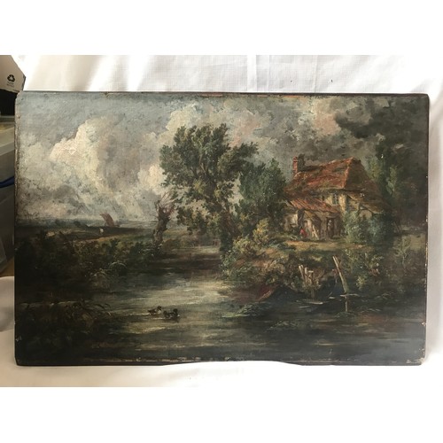 1278A - Attributed by the family to John Constable, an oil on canvas laid down on a panel. Inherited by the ... 