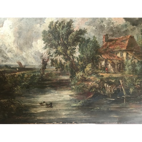 1278A - Attributed by the family to John Constable, an oil on canvas laid down on a panel. Inherited by the ... 