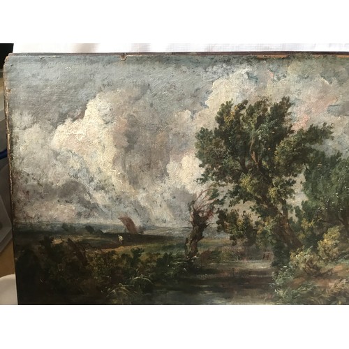 1278A - Attributed by the family to John Constable, an oil on canvas laid down on a panel. Inherited by the ... 