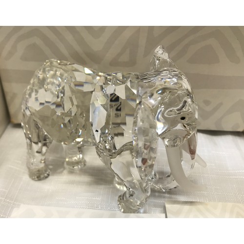 99 - Swarovski, Africa Inspirations, annual editions, Lion 1995, The Elephant 1993 and Silver Crystal Gir... 