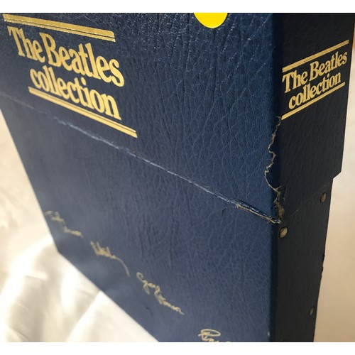 669 - The Beatles LP collection, 13 vinyl LPs with posters, blue presentation box. Parlaphone, facsimile s... 