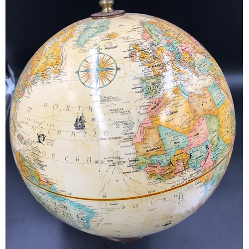 611 - A Replogle 12 inch diameter globe, World Classic Series approx 16 inch or 43cms h.