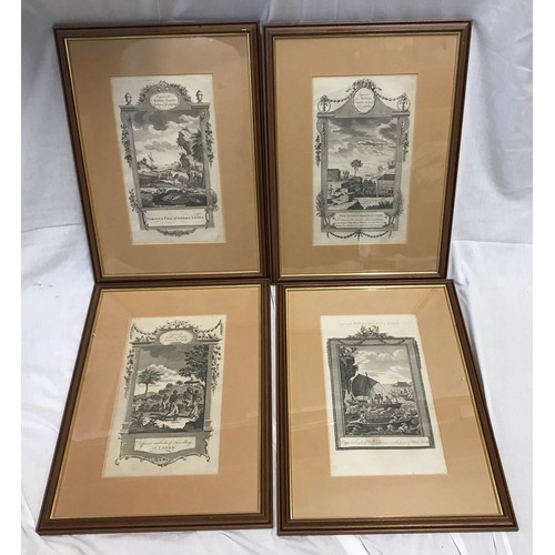 683 - Set of four framed engraved prints. Engraved for Middletons Complete System of Geography.
