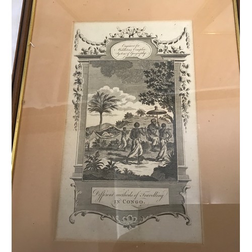 683 - Set of four framed engraved prints. Engraved for Middletons Complete System of Geography.
