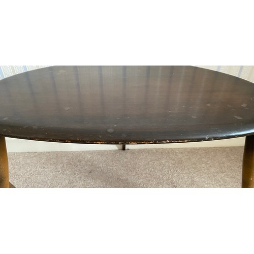 740 - A nest of 3 Ercol tables. Largest 65cms x 44cms x 39.5cms h.