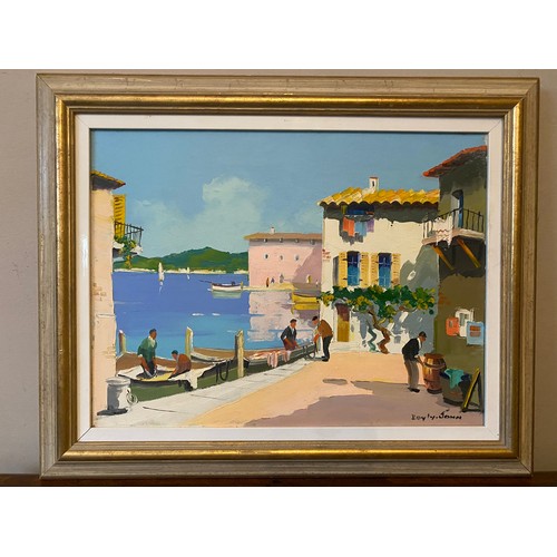 708 - CECIL ROCHFORT D'OYLY JOHN  (1906-1993) Along the Spanish coast near Benalmadena. 29 x 39cms.