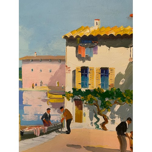 708 - CECIL ROCHFORT D'OYLY JOHN  (1906-1993) Along the Spanish coast near Benalmadena. 29 x 39cms.