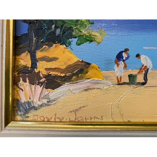 709 - CECIL ROCHFORT D'OYLY JOHN  (1906-1993) , a vibrant painting of a Mediterranean scene. 29 x 39cms.