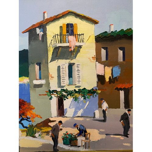 709 - CECIL ROCHFORT D'OYLY JOHN  (1906-1993) , a vibrant painting of a Mediterranean scene. 29 x 39cms.