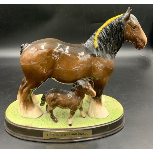 75 - Beswick group 'Horses Great and Small' 24 h x 27cms w.