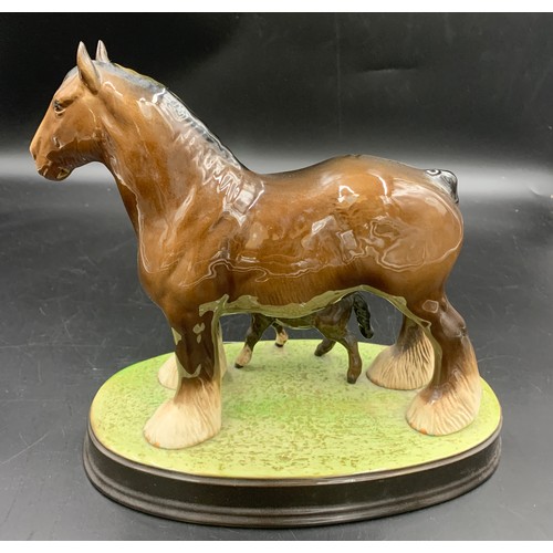 75 - Beswick group 'Horses Great and Small' 24 h x 27cms w.