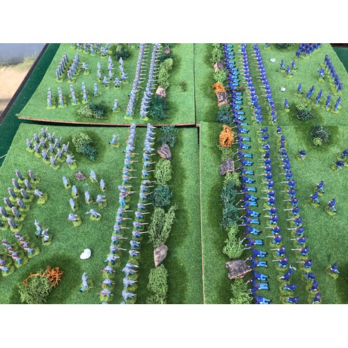 12 - A collection of Airfix miniature models displayed on 4 fields.