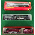 Lot of 3 boxed model trains including Hornby LMS 6202 Turbomotive in good condition, Hornby King Hen... 