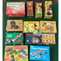 Collection of vintage games/puzzles with 3 novelty items (adult). Includes Disney picture dominos, 2... 