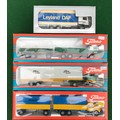 Lot containing 4 boxed Tekno diecast model vehicles including a Scania LS 110, Leyland DAF truck, an... 