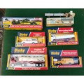 Lot containing 6 boxed Dinky diecast model vehicles including Mercedes Benz Truck 940, Ford Transit ... 
