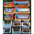 A collection of Ertl vehicles to include 1425 International Transtar II with Van, 1440 Convoys Rubbe... 