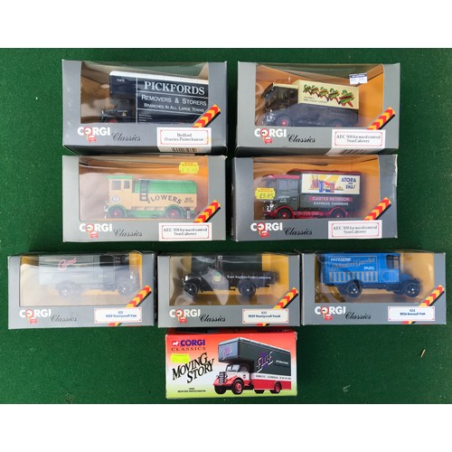 68 - Boxed Corgi diecast vehicles to include C897/2 AEC 508 forward control 5ton Cabover, C897/1 AEC 508 ... 