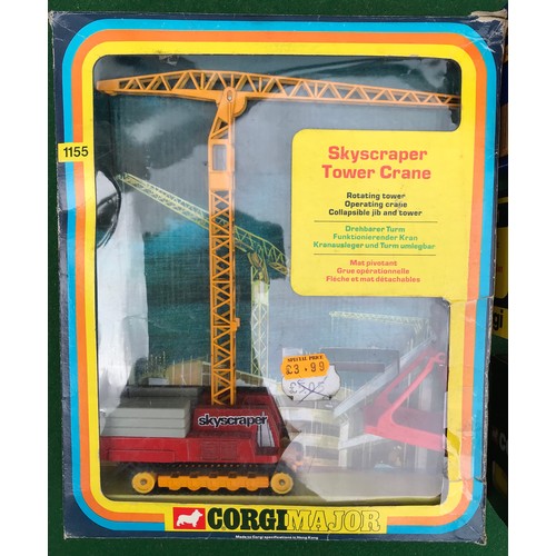 72 - Boxed Corgi diecast vehicles to include C674/1 Ford Transit, 1155 Skyscraper Tower Crane, 405 Ford T... 