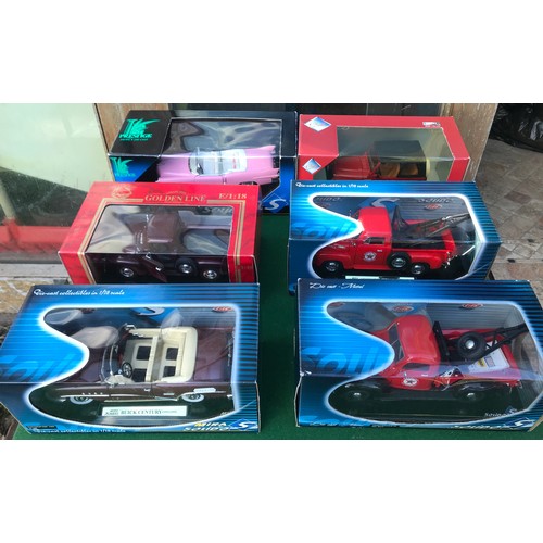 84 - Boxed diecast Solido vehicles to include 8086 Buick Century Conv, 8074 Chevrolet Depanneuse 1946, 90... 