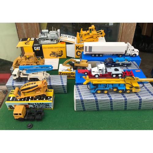 90 - Conrad diecast toys to include No.s 291 3684 Mack Thomsen Concrete Dumper, 2078 Worth Dumper, 2812 Z... 