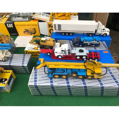 90 - Conrad diecast toys to include No.s 291 3684 Mack Thomsen Concrete Dumper, 2078 Worth Dumper, 2812 Z... 