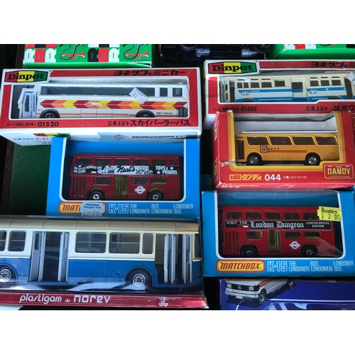 98 - 26 assorted diecast model vehicles to include 3x Matchbox K-15 The Londoner busses (different design... 