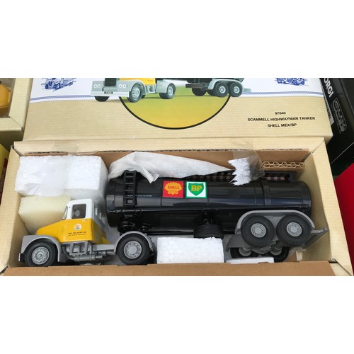 110 - A collection of Corgi diecast commercial trucks to include No. 29101 Guy Invincible 8 wheel platform... 