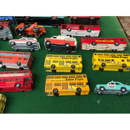 67 - A large collection of Dinky diecast mainly Bus vehicles to include Atlantean Bus x 5, 289 Routemaste... 