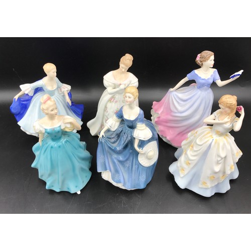 139 - A collection of 6 Royal Doulton figurines to include Laura HN 2960, Enchantment HN 2178, Summer Rose... 