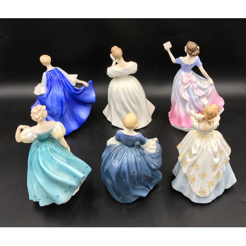 139 - A collection of 6 Royal Doulton figurines to include Laura HN 2960, Enchantment HN 2178, Summer Rose... 