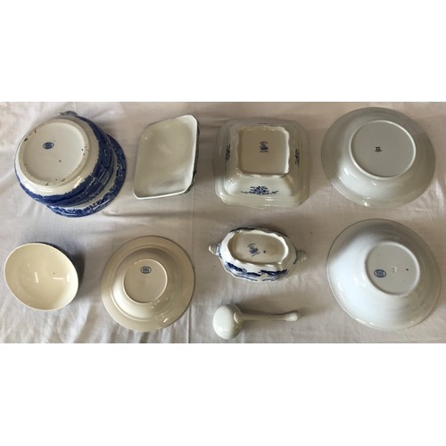 146 - A collection of Copeland Spode china to include Spode Italian ware, a potty 23.5cms d, 2x bowls and ... 