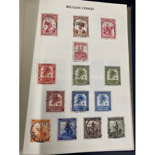 617 - Four albums of World stamps, two to include Abyssinia, Austria, Denmark,  Finland, Guatemala, Monaco... 