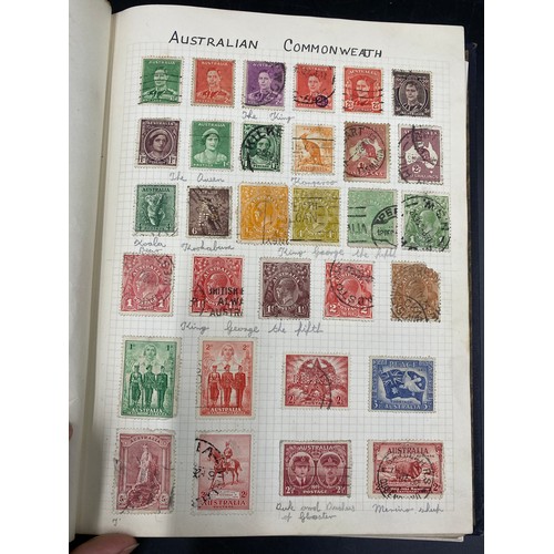 617 - Four albums of World stamps, two to include Abyssinia, Austria, Denmark,  Finland, Guatemala, Monaco... 