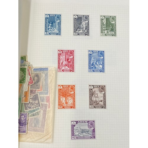 618 - Two albums of mainly used G.B. and Commonwealth stamps. Includes two 1d black spacefillers and stamp... 