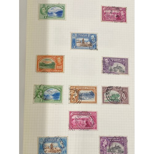 618 - Two albums of mainly used G.B. and Commonwealth stamps. Includes two 1d black spacefillers and stamp... 